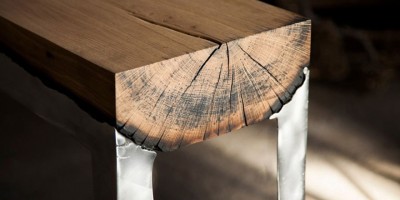 Деревянное литьё Хиллы Шемия: «сплав» дерева и алюминия в дизайне мебели